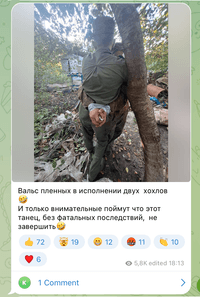 Скриншот публикации Александра Гармаева