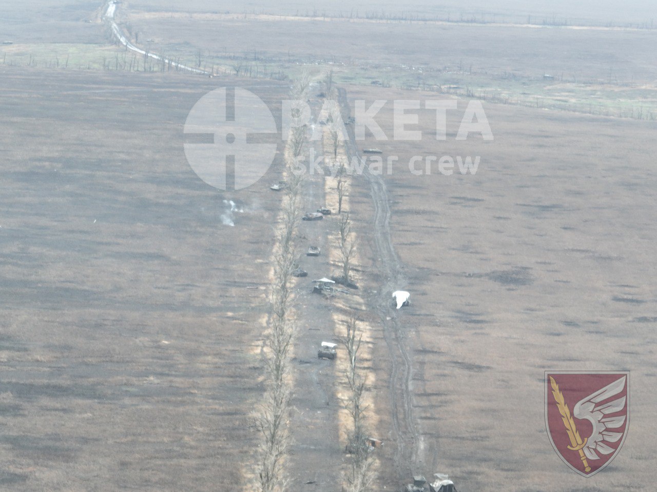 Дорога из Сладкого на Новомихайловку