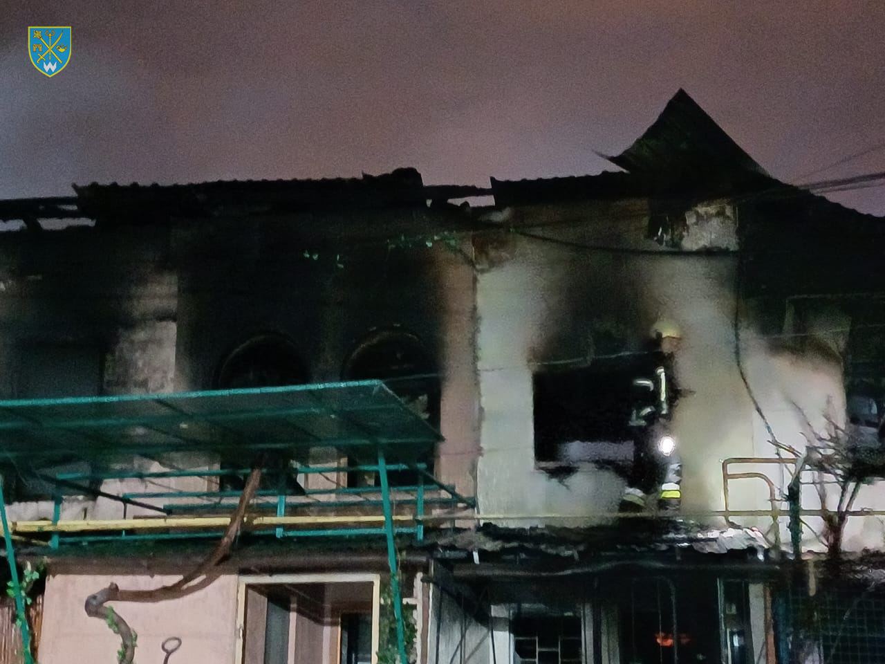 Фото последствий падения сбитого «Шахеда» в Одесской области