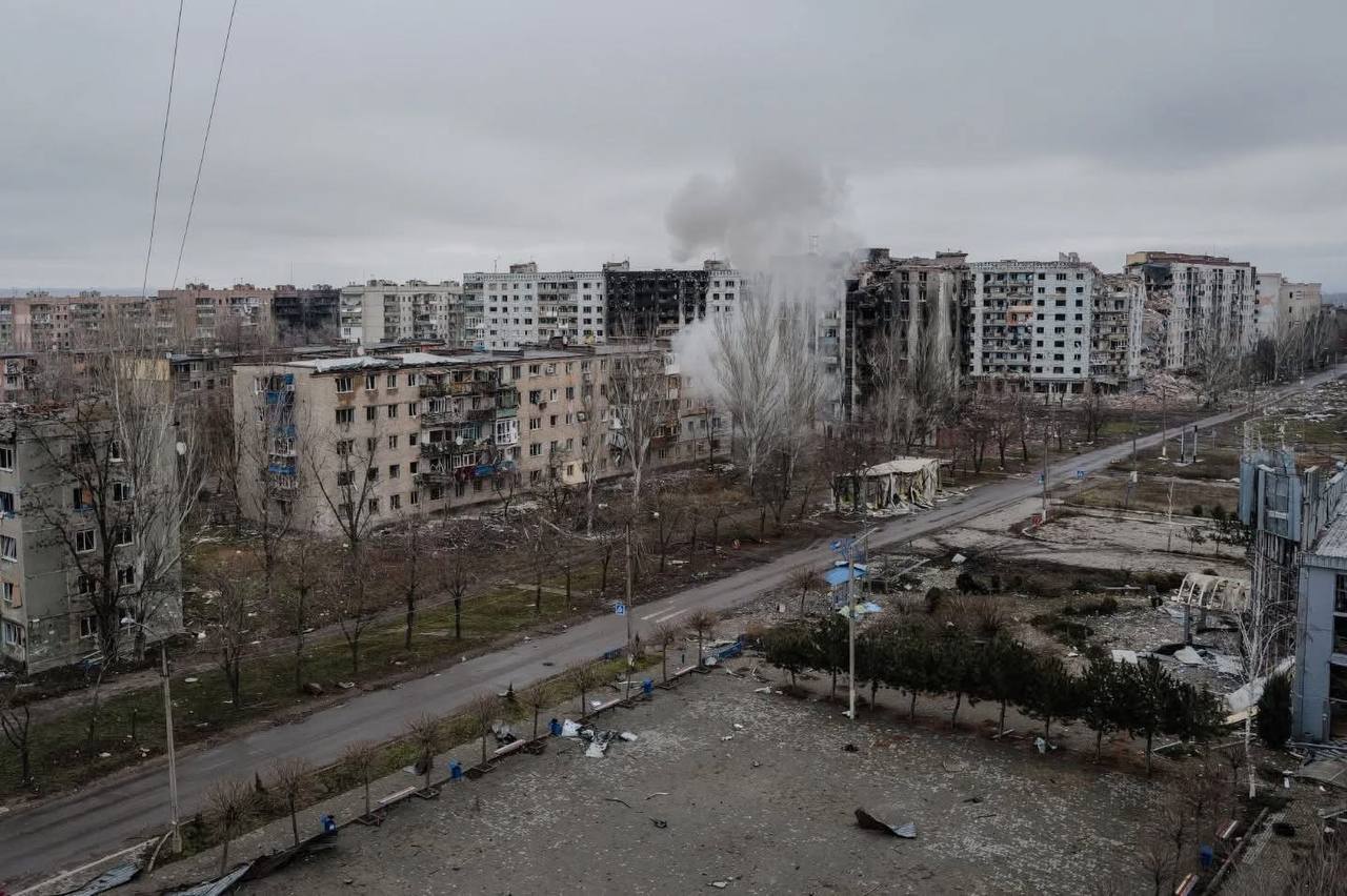 Виды разрушенной Константиновки в декабре 2025 года