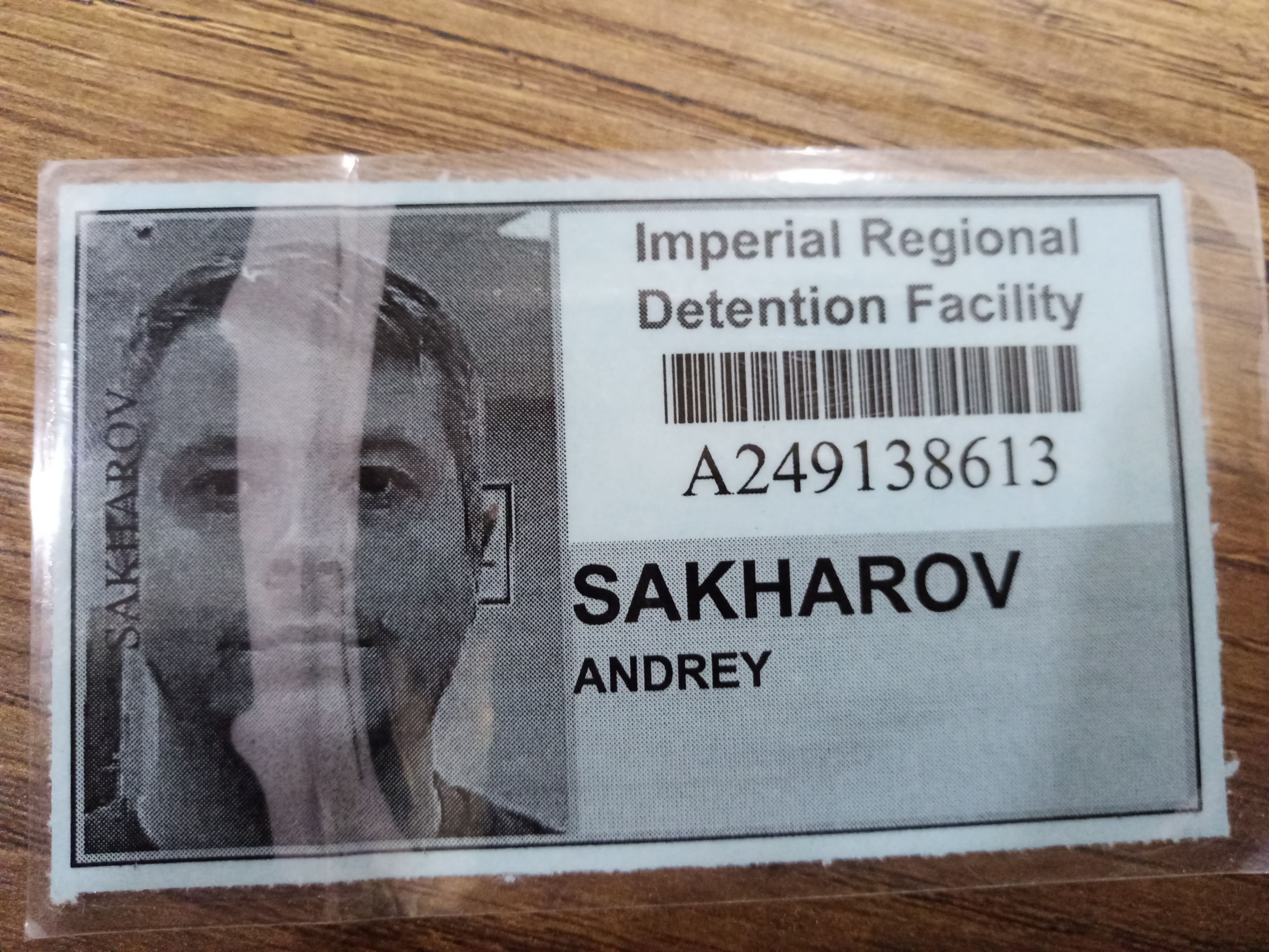 Бейдж, выданный собеседнику The Insider в американском центре содержания мигрантов