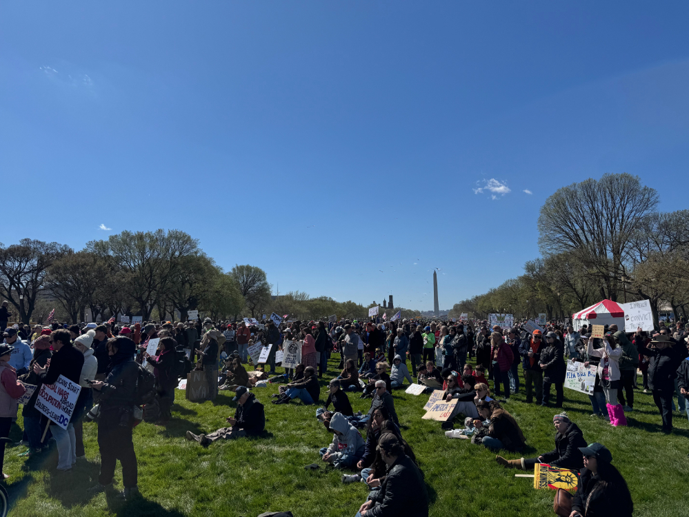 К Капитолию штата Миннесота пришли около 100 тысяч человек (организаторы называют цифру вдвое больше)