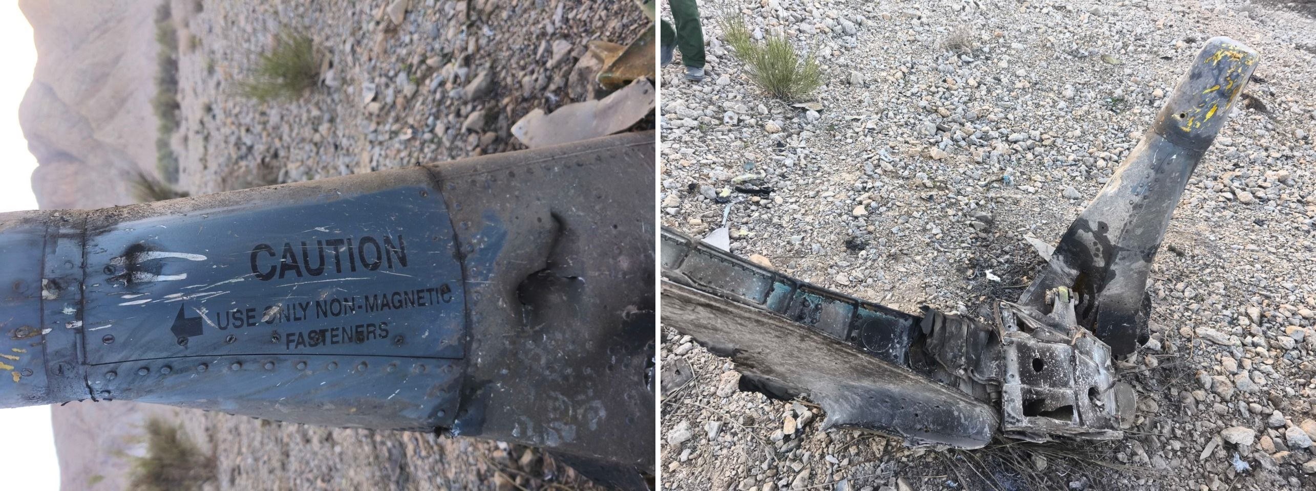 Обломки истребителя. На фото видны обломки левого руля высоты, пишет OSINTtechnical